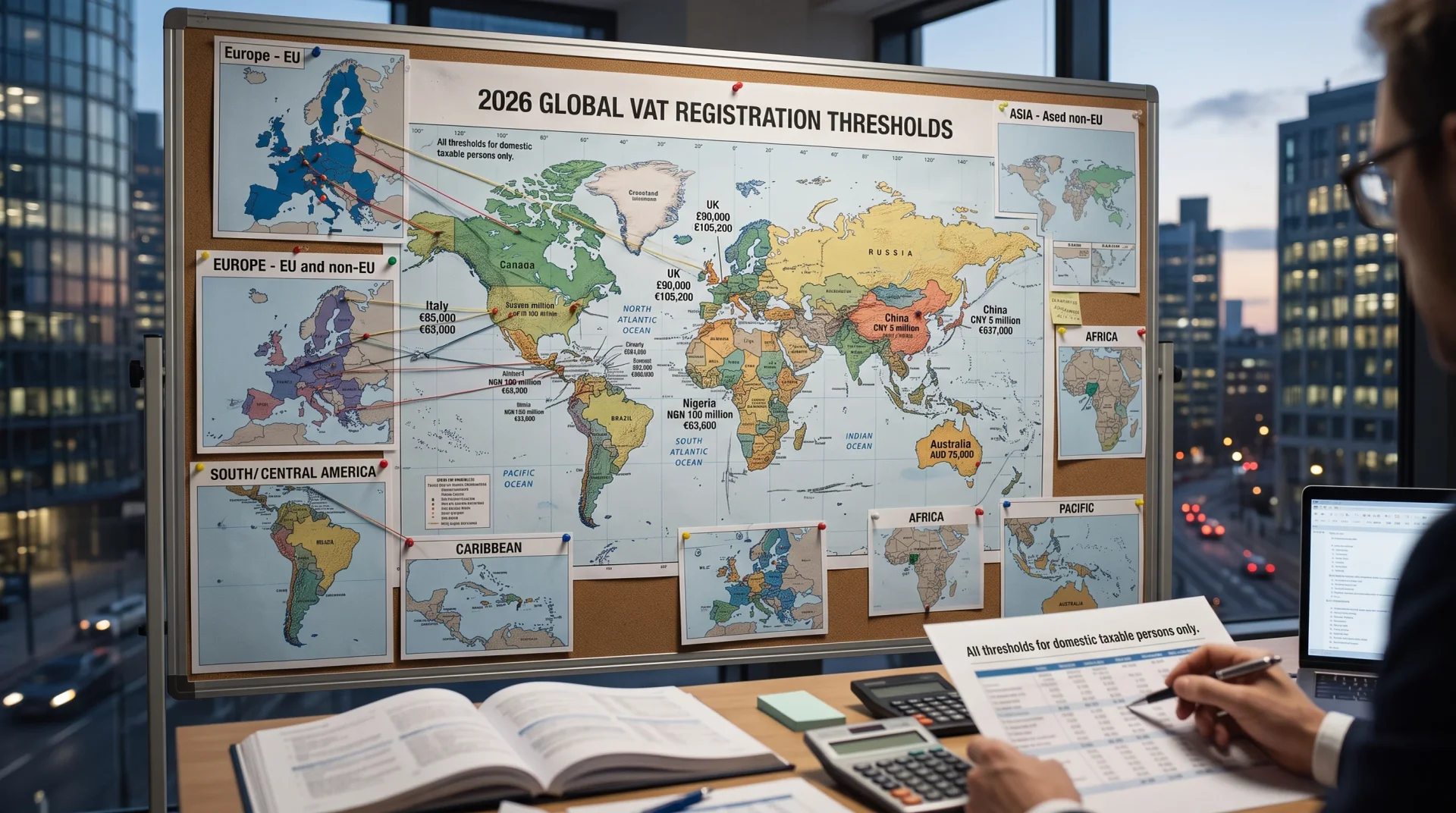 VAT Registration Thresholds by Country: 2026 Global Comparison